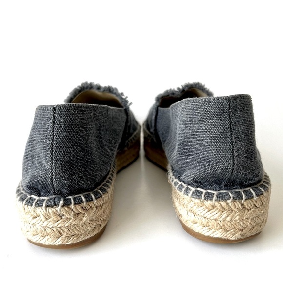 Anthropologie Mint & Rose Amalfi Espadrilles Navy Blue Metallic Cap Toe Size 8 - Picture 12 of 16